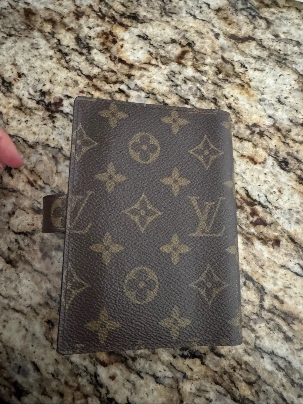 Louis Vuitton Monogram Canvas Notebook Cover - Brown/Gold